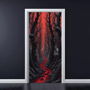 Folie imprimata color pentru decor Usa dimensiune 200 x 90cm model AVX-DR12
