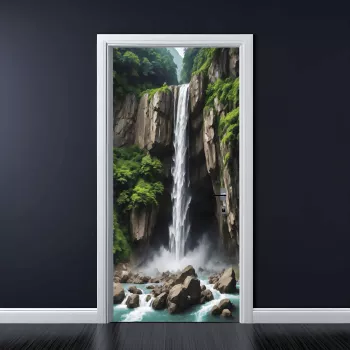 Folie imprimata color pentru decor Usa dimensiune 200 x 90cm model AVX-DR21
