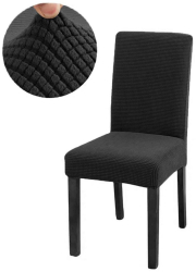 Husa universala pentru scaune clasice model CATIFEA culoare NEGRU 