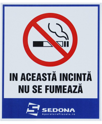 Placuta In aceasta incinta nu se fumeaza 