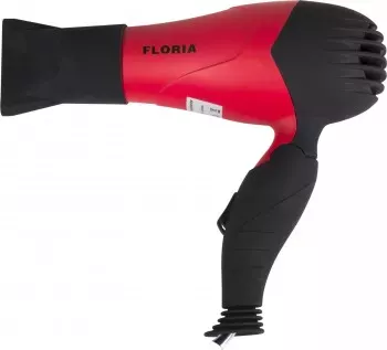 Uscator de par cu maner pliabil pentru voiaj Floria ZLN8976 1000 W 2 viteze 2 Trepte de temperatura Concentrator Rosu 