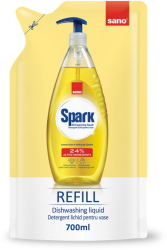 Detergent Vase Sano Spark Lemon Rezerva 700 ml 