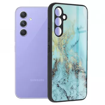 Husa pentru Samsung Galaxy A54 - Techsuit Glaze Series - Blue Ocean 