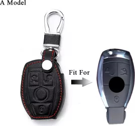 Husa piele ecologica cheie Mercedes W203 W210 W211 W124 W202 W204 AMG 