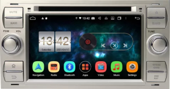 Navigatie Ford Focus Kuga Fiesta Transit C-Max Fusion Galaxy cu Android Procesor PX4 Cortex A35 6 Core 2+16GB cu DVD
