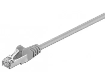 Cablu FTP CAT5e mufat 5m patchcord gri RJ45 x2 CCA ecranat Goobay 