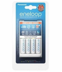 Panasonic Eneloop Incarcator Smart & Quick include 4x AA R6 1900mA K-KJ55MCC40E 