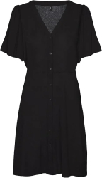 Rochie de vara scurta VERO MODA Vmalba Ss pentru Dama Marimea L negru - OUTLET