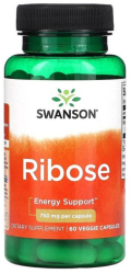 D-Ribose - Riboza 750 mg 60 Capsule Swanson 