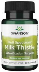 Full Spectrum Milk Thistle - Armurariu 500mg 30 Capsule Swanson 