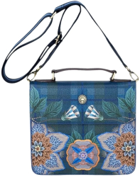 Geanta Frances crossbody Dark Blue 25x9x21 5 cm colectia Flores Felices Pip Studio 