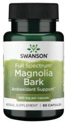 Magnolia Bark - Scoarta de Magnolia 400mg 60 Capsule Swanson 