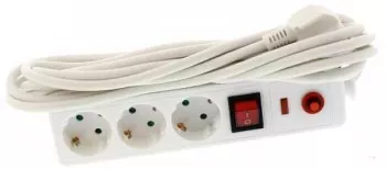Prelungitor 3 prize 3m cu protectie 3xg1.5mmp 3500W 16A IP20 Well 
