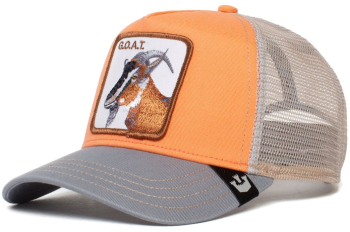 Sapca Goorin Bros trucker goat roz somon 