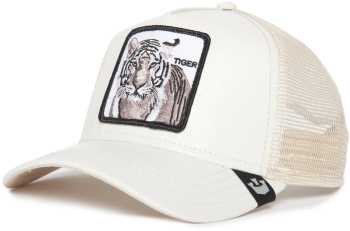Sapca Goorin Bros trucker white tiger alb 