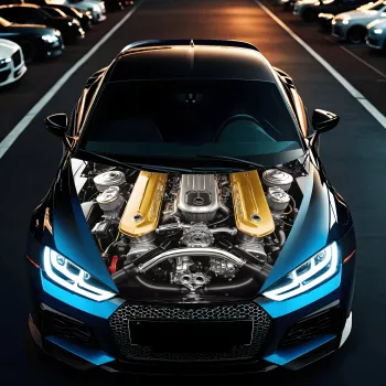 Folie Capota Auto Hood Art rezistenta la exterior marime M 165 x 120cm - Cod AVX-CAPOTA-018M 