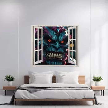 Folie imprimata color pentru decor perete locuinta dimensiune 125 x 110cm model VIEW TO HAVEN 09 