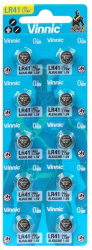 Set 10 baterii alcaline mini Vinnic G3 / AG3 / LR41 / L736 / 192 