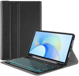 Husa cu Tastatura pentru Honor Pad X9 / X8 Pro - Techsuit CozyTab Case - Black