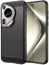 Husa pentru Huawei Pura 70 Ultra - Techsuit Carbon Silicone - Black 