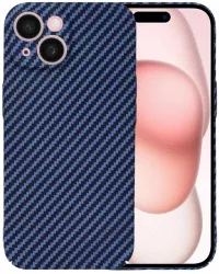 Husa pentru iPhone 15 - Techsuit Carbonite FiberShell - Cyan 
