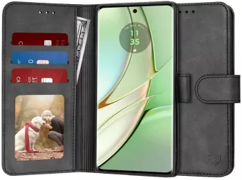 Husa pentru Motorola Edge 40 / Edge 2023 - Techsuit Diary Book - Black