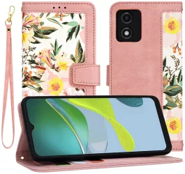 Husa pentru Motorola Moto E13 - Techsuit FlipCraft - Sweetheart Pink 