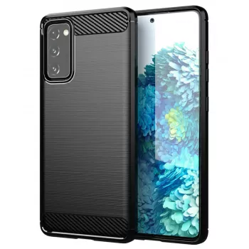 Husa pentru Samsung Galaxy S20 FE 4G / S20 FE 5G - Techsuit Carbon Silicone - Black 