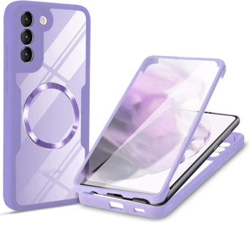 Husa pentru Samsung Galaxy S22 Plus 5G cu folie de protectie Marmalis ColorVerse 360 MagSafe Series Purple 