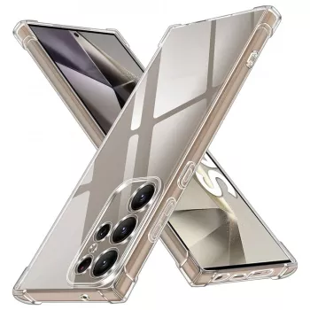 Husa pentru Samsung Galaxy S24 Ultra - Techsuit Shockproof Clear Silicone - Clear 