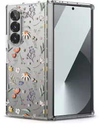 Husa pentru Samsung Galaxy Z Fold6 - Ringke Fusion Design - Dry Flowers 