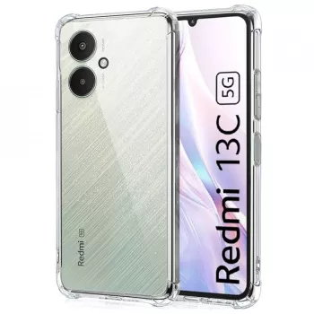 Husa pentru Xiaomi Redmi 13C 5G / Poco M6 - Techsuit Shockproof Clear Silicone Camera Protection - Clear 