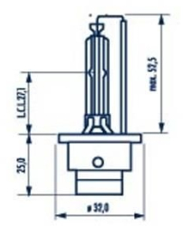 BEC XENON 85V D2S 4000 K NARVA