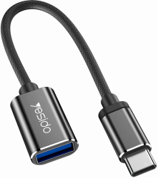 Cablu Adaptor Type-C la USB 2.0 OTG - Yesido GS01 - Black 