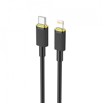 Cablu de Incarcare Type-C la Lightning PD 20W 3A 1.2m - Hoco U109 - Black 