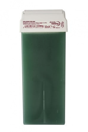 Ceara epilatoare cu colofoniu - verde Alveola Waxing Extra Azulene 100ml 