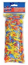 Elastice groase din silicon pentru par Ronney Professional Mix Color 100g