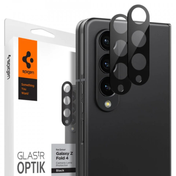 Folie Camera pentru Samsung Galaxy Z Fold4 set 2 - Spigen Optik.tR - Black 