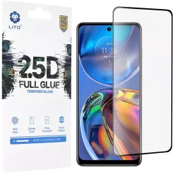 Folie pentru Motorola Moto E32 / Moto E32s - Lito 2.5D FullGlue Glass - Black 