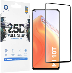 Folie pentru Xiaomi Mi 10T 5G / Mi 10T Pro 5G - Lito 2.5D FullGlue Glass - Black 