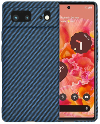 Husa pentru Google Pixel 6 - Techsuit Carbonite FiberShell - Cyan 