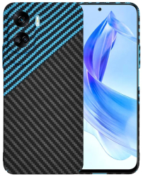 Husa pentru Honor 90 Lite - Techsuit Carbonite FiberShell - Blue Pulse 