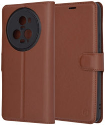 Husa pentru Honor Magic5 Pro - Techsuit Leather Folio - Brown 