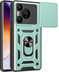 Husa pentru Huawei Pura 70 Pro - Techsuit CamShield Series - Green 