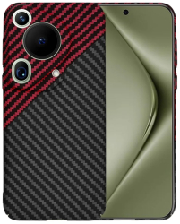 Husa pentru Huawei Pura 70 Ultra - Techsuit Carbonite FiberShell - Red Vortex 