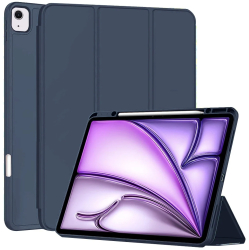 Husa pentru iPad Air 13 2024 - Techsuit Flex Trifold - Dark Blue 