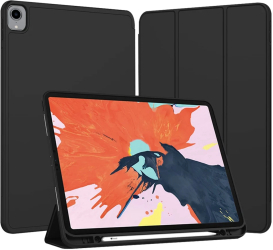Husa pentru iPad Pro 12.9 2018/2020/2021/2022 - Techsuit Flex Trifold - Black 