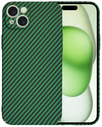 Husa pentru iPhone 15 Plus - Techsuit Carbonite FiberShell - Green 