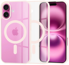 Husa pentru iPhone 16 Plus - Techsuit MagSafe Pro - Nude Pink 