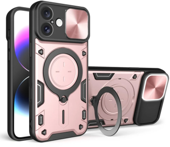 Husa pentru iPhone 16 - Techsuit CamGuard Pro - Rose Gold 